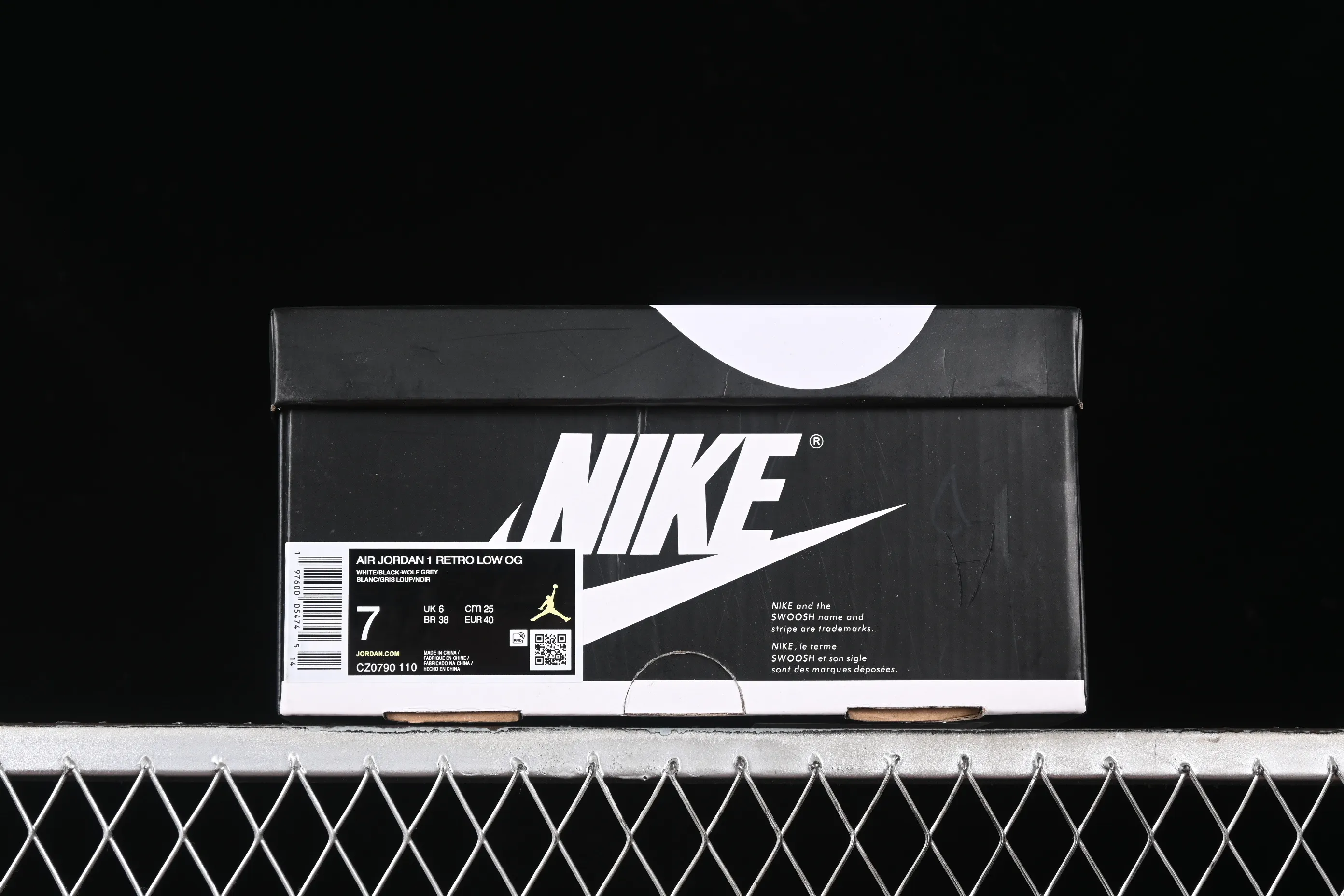 All categories Air Jordan Jordan series basketball shoes Air Jordan 1 Low pure original Air Jordan 1 Low OG AJ1 Joe 1 gray black low-top cultural casual sneakers CZ0790-110